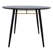 pigu lt valgomojo stalai - Valgomojo stalas Home4you Luxembourg, juodas, 100 cm x 100 cm x 75 cm - 4 nuotrauka