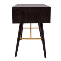 lovos staliukas - Naktinis staliukas Home4you Luxembourg 45045, juodas/vario, 45 x 35 cm x 50 cm - 5 nuotrauka