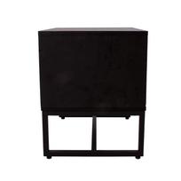 senukai mediena 50 50 - Naktinis staliukas Home4you Amsterdam 45036, juodas/ąžuolo, 50 x 40 cm x 50 cm - 3 nuotrauka