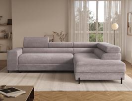 sofa lova 200 - Kampinė sofa-lova Colesio, smėlinė (Beige), dešininė, 200 x 274 cm x 93 cm - 8 nuotrauka