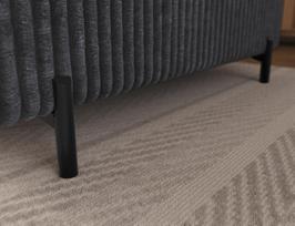sofa lova 200 - Kampinė sofa-lova Colesio, tamsiai pilka (Dark Gray), kairinė, 200 x 274 cm x 93 cm - 2 nuotrauka