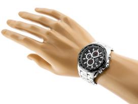 casio 539d - CASIO EDIFICE EFR-539D-1A Juodas (Black) - 5 nuotrauka