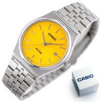 casio laikrodis silver - Casio MTP-B145D-9A Sidabrinis/Geltonas (Silver/Yellow) - 3 nuotrauka