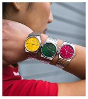 casio laikrodis silver - Casio MTP-B145D-9A Sidabrinis/Geltonas (Silver/Yellow) - 4 nuotrauka
