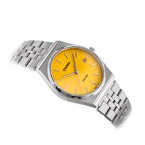 casio laikrodis silver - Casio MTP-B145D-9A Sidabrinis/Geltonas (Silver/Yellow) - 10 nuotrauka