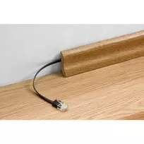 utp cat6 juodas - Goobay CAT6 U/UTP Flat 3m - 3 m - Cat6 - U/UTP (UTP) - RJ-45 - RJ-45 - Juodas - 2 nuotrauka