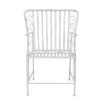 senukai foteliai - Lauko kėdė Home4you Jasmine, balta, 53 cm x 54 cm x 92 cm - 2 nuotrauka