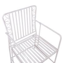 senukai foteliai - Lauko kėdė Home4you Jasmine, balta, 53 cm x 54 cm x 92 cm - 4 nuotrauka