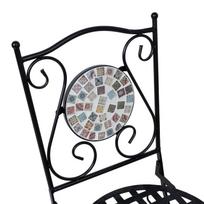 senukai foteliai - Lauko krėslas Home4you Checker, juoda, 51 cm x 38 cm x 88 cm - 4 nuotrauka