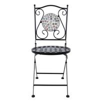 senukai foteliai - Lauko krėslas Home4you Checker, juoda, 51 cm x 38 cm x 88 cm - 6 nuotrauka
