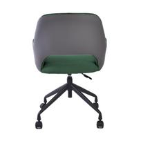 darbo kedes ratukai - Darbo kėdė Home4you Keno 38921, 62 x 57 x 82 - 88 cm, žalia/pilka - 2 nuotrauka
