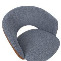 darbo kedes ratukai - Darbo kėdė Home4you Karina 38911, 62 x 60 x 68 - 74 cm, pilka/šviesiai ruda - 2 nuotrauka