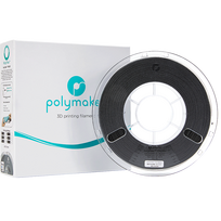 tpu plastikas - 3D plastikas TPU90 juodas 1.75mm 0.75kg PolyFlex Polymaker - 2 nuotrauka