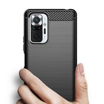 xiaomi note 10 deklas - Carbon Dėklas Xiaomi Redmi Note 10 5G - Juodas (Black) - 2 nuotrauka