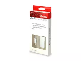 usb c to displayport - Equip USB-C to Mini DisplayPort adapteris, Baltas (White), 133457 - 2 nuotrauka