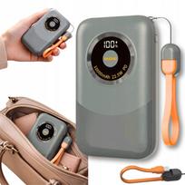 power bank 10000 mah - Dudao K21 Mini 10000mAh, 22.5W, pilka - 1 nuotrauka