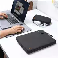 cases kompiuteriui - Tomtoc Sleeve Kit 13" Juoda (Black) - 7 nuotrauka