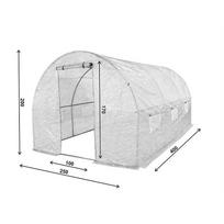 siltnamis 2 5x4 - Šiltnamis su armuota plėvele, 10 m2, 2.5x4 m, baltas - 5 nuotrauka