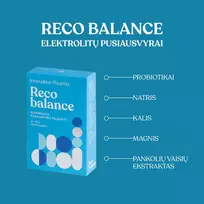 geriami elektrolitai -  RECO BALANCE + KALIS milteliai geriamajam tirpalui, 8 paketėliai - 4 nuotrauka
