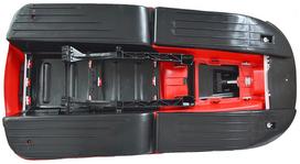 roges su vairu - Hamax Sno Fire, raudona (Red) 505520 - 2 nuotrauka