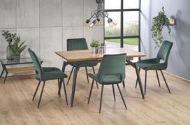 kojos valgomojo stalui - Halmar Ectension Table Cambell Natural Oak/Black - 2 nuotrauka
