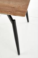 kojos valgomojo stalui - Halmar Ectension Table Cambell Natural Oak/Black - 4 nuotrauka