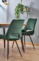 kojos valgomojo stalui - Halmar Ectension Table Cambell Natural Oak/Black - 6 nuotrauka
