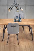 kojos valgomojo stalui - Halmar Ectension Table Cambell Natural Oak/Black - 8 nuotrauka