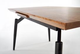 kojos valgomojo stalui - Halmar Ectension Table Cambell Natural Oak/Black - 10 nuotrauka