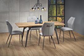 kojos valgomojo stalui - Halmar Ectension Table Cambell Natural Oak/Black - 14 nuotrauka