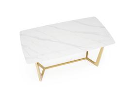 stalai top - Valgomojo stalas Clemente, baltas marmuras (White Marble), 160 cm x 90 cm x 76 cm - 8 nuotrauka