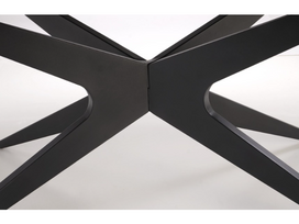 prailginamas valgomojo stalas - Valgomojo stalas Halmar Sandro, juodas (Black), 180-240 cm x 100 cm x 76 cm - 3 nuotrauka