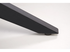 prailginamas valgomojo stalas - Valgomojo stalas Halmar Sandro, juodas (Black), 180-240 cm x 100 cm x 76 cm - 5 nuotrauka