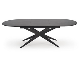 prailginamas valgomojo stalas - Valgomojo stalas Halmar Sandro, juodas (Black), 180-240 cm x 100 cm x 76 cm - 9 nuotrauka