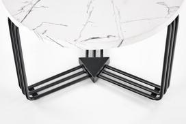juodo marmur - Kavos staliukas Halmar Antica M, baltas/juodas, 550 mm x 550 mm x 410 mm - 7 nuotrauka