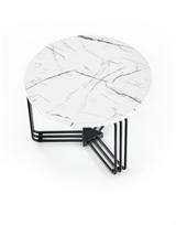 juodo marmur - Kavos staliukas Halmar Antica M, baltas/juodas, 550 mm x 550 mm x 410 mm - 9 nuotrauka