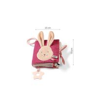 knygele kudikiui - BabyOno Kūdikio knygelė Rabbit Karo, ruda/rožinė - 2 nuotrauka