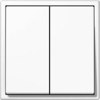 liregus modern - Impulsinis jungiklis Liregus Modern, 2 klavišų, matinė balta (Matte White) - 2 nuotrauka