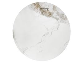 kavos staliukai aukso - Kavos staliukas Halmar Genesis, baltas marmuras/riešutas/auksas (White Marble/Walnut/Gold) - 2 nuotrauka