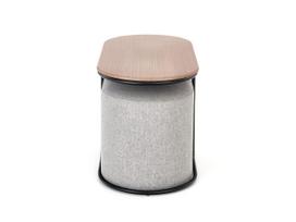 kavos staliukas pufas - Kavos staliukas Pampa, rudas/juodas, 880 mm x 430 mm x 490 mm - 4 nuotrauka