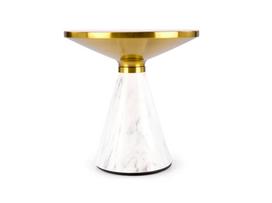 kavos staliukai aukso - Kavos staliukas TALBI, balta (White) / auksinė (Gold) - 6 nuotrauka
