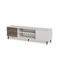 kasmyras spalva - TV staliukas Halmar RANDOM 2 RTV-K su židiniu, kašmyras (Cashmere)/riešutas (Walnut)/juoda (Black), 180 cm - 7 nuotrauka