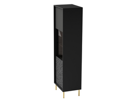 juoda vitrina - Vitrina BULLET W-1, juoda (Black) - 6 nuotrauka