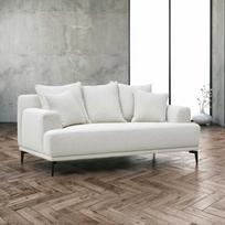 180 cm sofa - Sofa Home4you Magnolia, šviesiai smėlinė, 96 x 180 cm x 76 cm - 2 nuotrauka