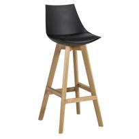 plastikines kedes - Home4you Sonja Bar Stool Black - 2 nuotrauka