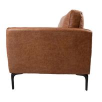 minkstas kampas rudas - Kampinė sofa Home4you Sofia, ruda, kairinė, 257 x 168 cm x 82 cm - 4 nuotrauka