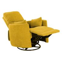 fotelis reglaineris - Fotelis reglaineris Home4you STINA, geltonas (Yellow) - 2 nuotrauka