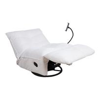 fotelis reglaineris - Atlošiamas krėslas Home4you Win-Win, baltas, 95 cm x 80 cm x 90 cm - 7 nuotrauka