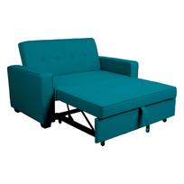 melyna sofa lova - Sofa-lova Home4you Feya, mėlyna, 146 x 86 cm x 88 cm - 4 nuotrauka