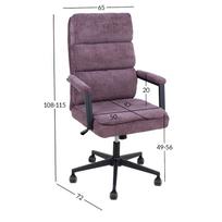 50 x 50 tasai - Kėdė Home4you Remy, 72 x 65 x 108 - 115 cm, violetinė - 2 nuotrauka